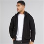 THREADBARE Mens Hanner Full Zip Microfleece Knitted Hoodie Black