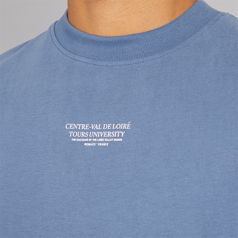 THREADBARE Mens Rex T-Shirt Vintage Indigo