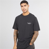 THREADBARE Mens Holl Relaxed Fit Graphic T-Shirt Black