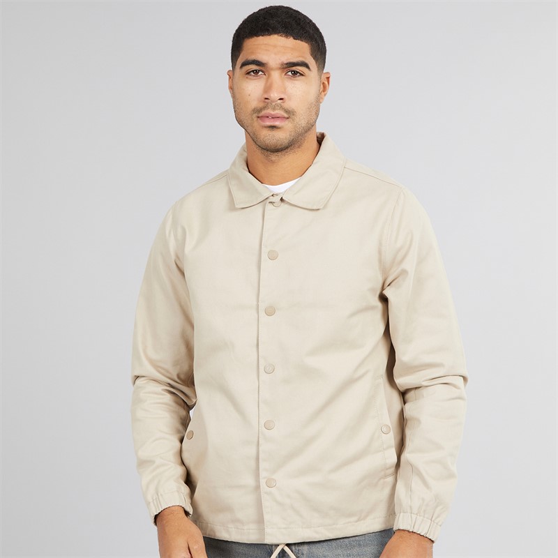 THREADBARE Mens Arcadia Parka Jacket Stone