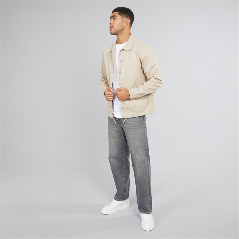 THREADBARE Mens Arcadia Parka Jacket Stone