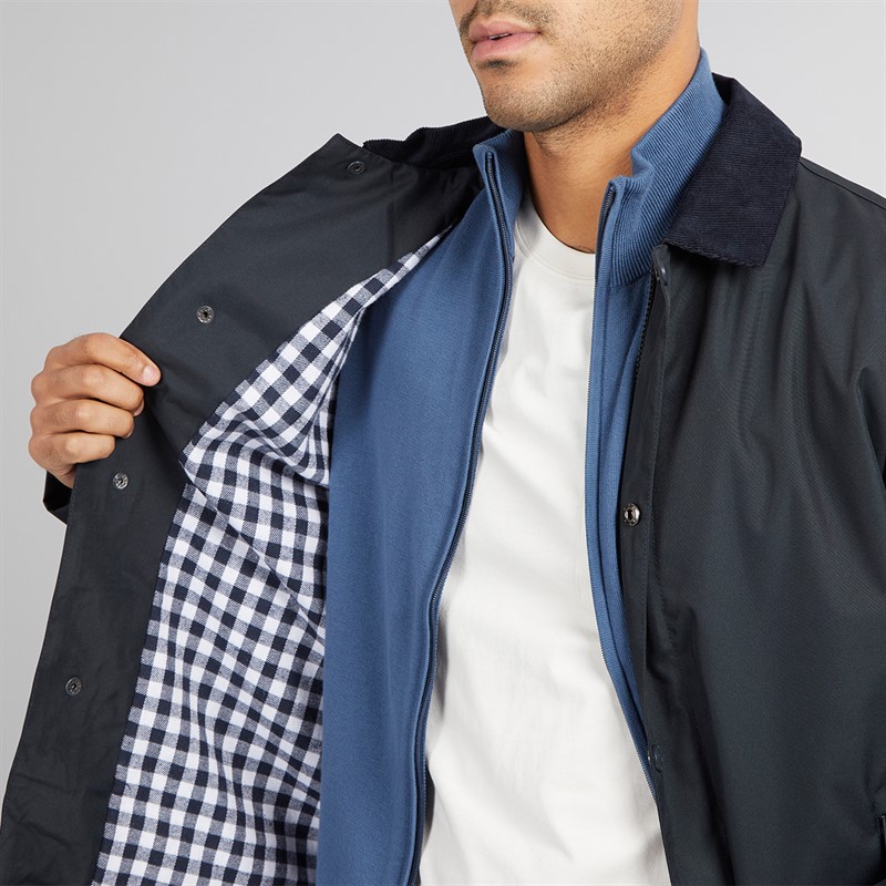 THREADBARE Mens Cover Jacket Navy