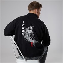 THREADBARE Mens Hokkaido 1/4 Zip Fleece Black