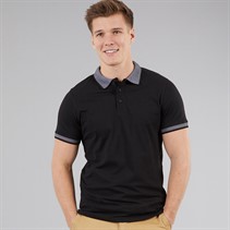 THREADBARE Mens Shandy Polo Shirt Black