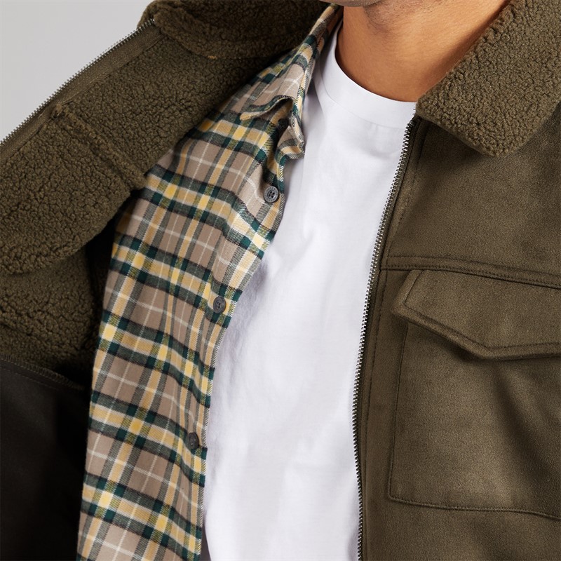 THREADBARE Mens Olpherts Jacket Khaki/Khaki