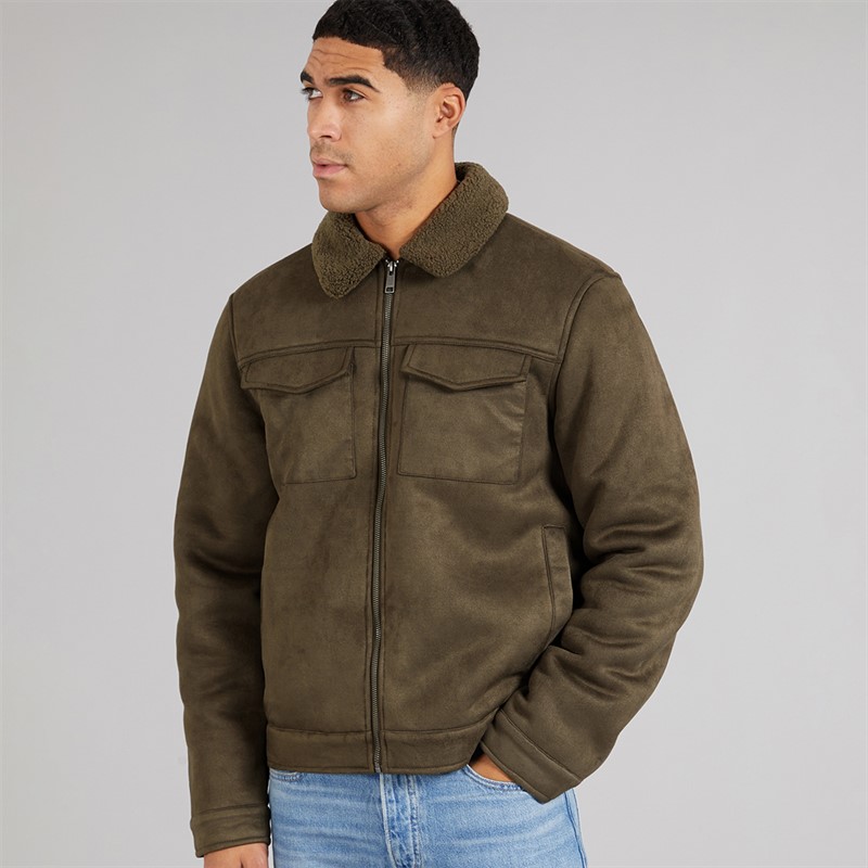 THREADBARE Mens Olpherts Jacket Khaki/Khaki