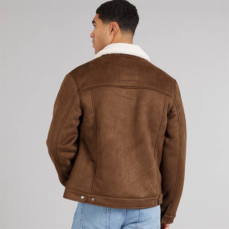 THREADBARE Mens Olpherts Jacket Taupe/Cream