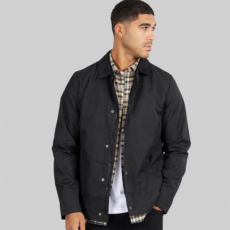 THREADBARE Mens Cover Jacket Black
