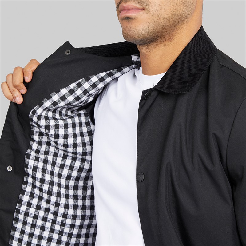THREADBARE Mens Cover Jacket Black