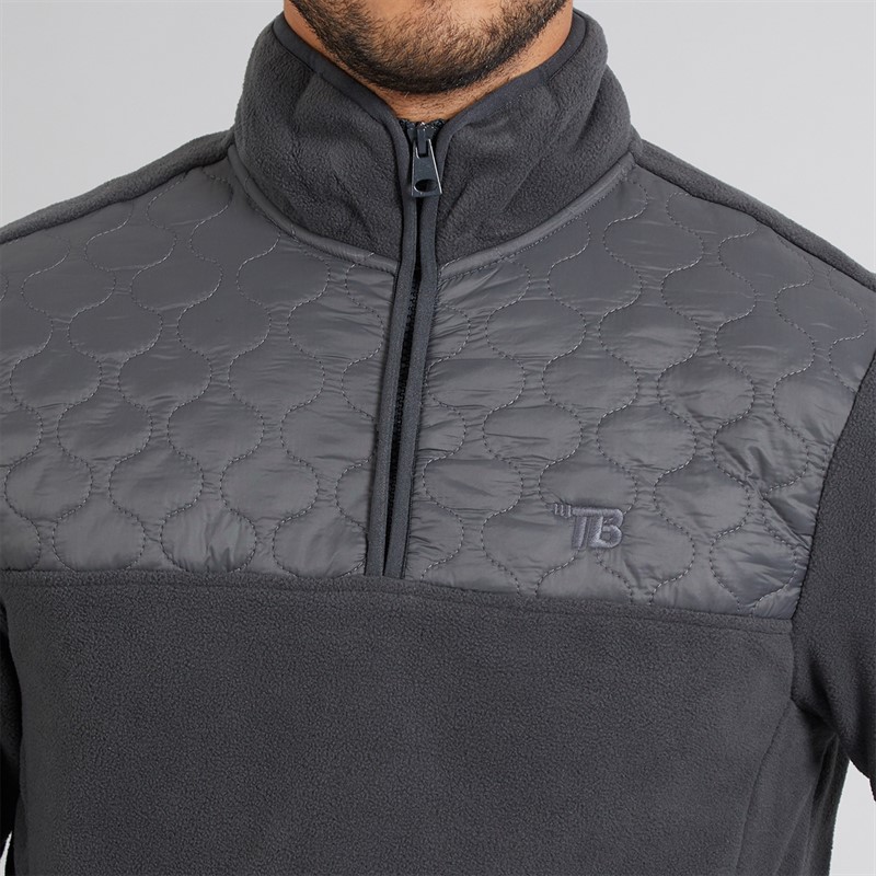 THREADBARE Mens Pascal Two Pack Fleeces Navy/Charcoal