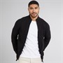 THREADBARE Mens Westleigh Full Zip Cardigan Black