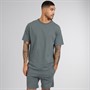 THREADBARE Mens Wavery Pyjama Set Petrol