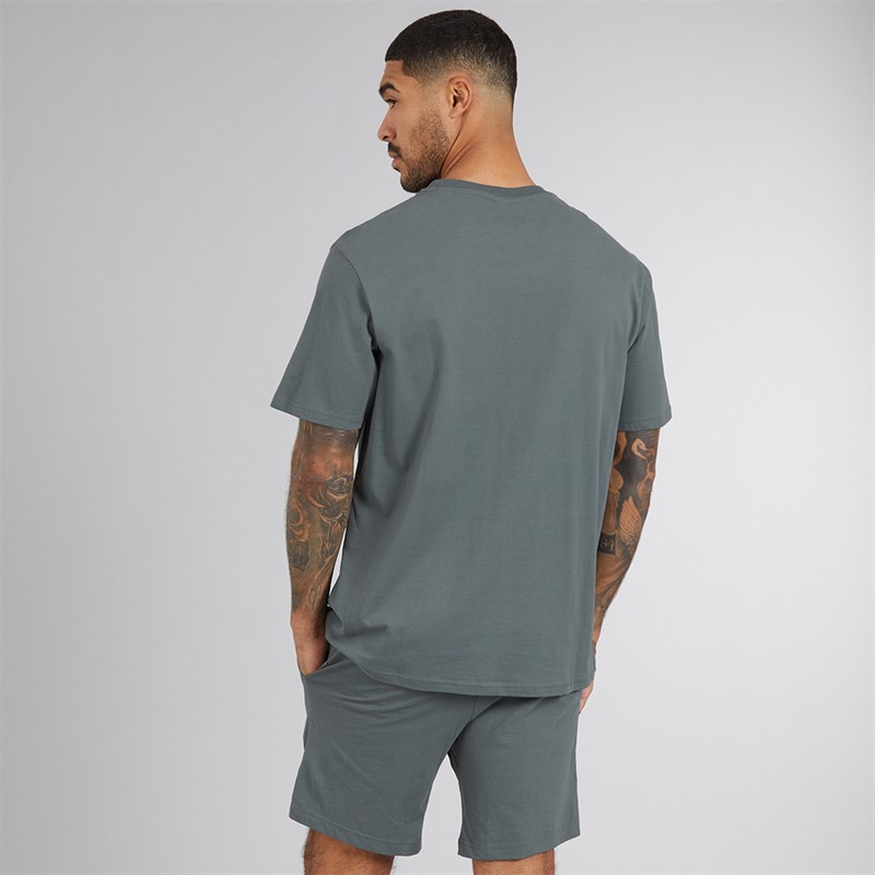 THREADBARE Mens Wavery Pyjama Set Petrol