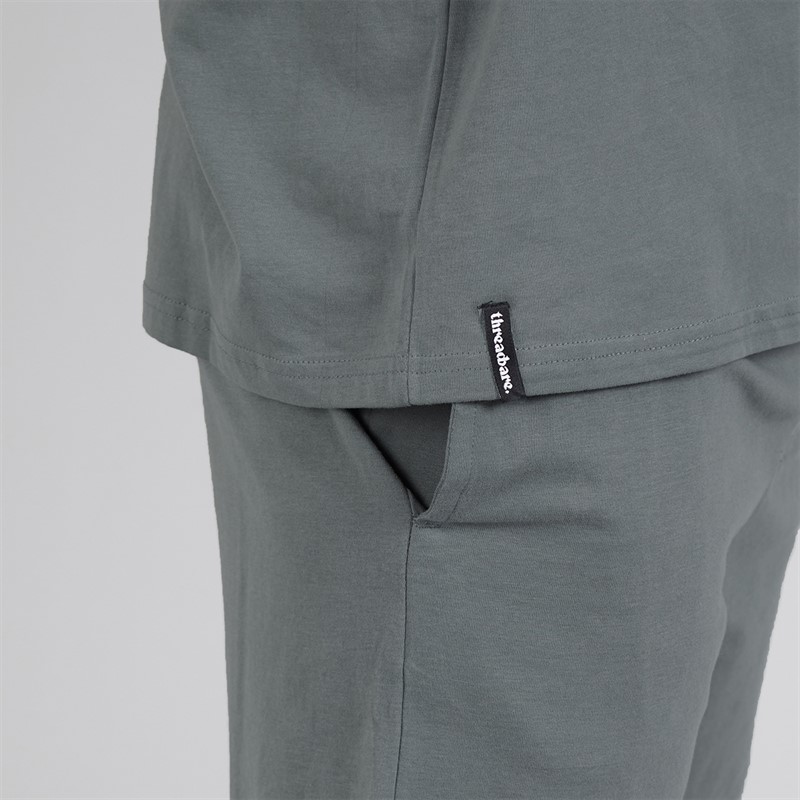 THREADBARE Mens Wavery Pyjama Set Petrol