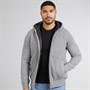 THREADBARE Mens Haydock Knitted Shacket Grey Marl