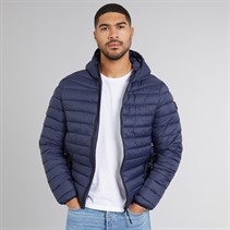 THREADBARE Mens Stat Padded Jacket Navy