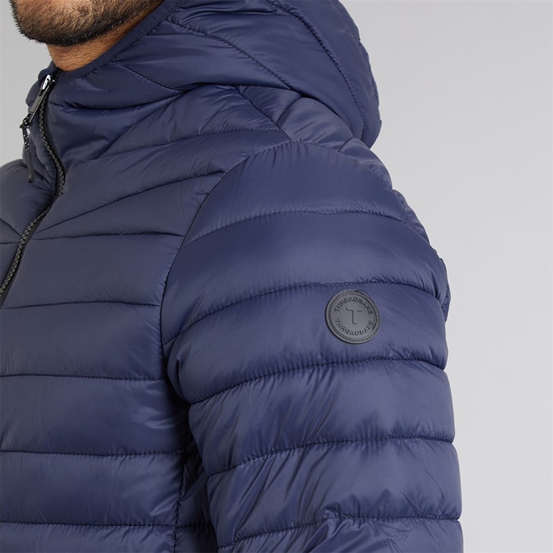 THREADBARE Mens Stat Padded Jacket Navy