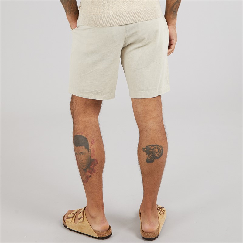 THREADBARE Mens Eastsea Shorts Light Stone