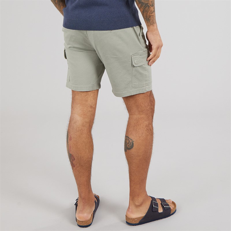 THREADBARE Mens Temples Cargo Shorts Sage