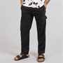 THREADBARE Mens Ramsay Linen Trousers Black