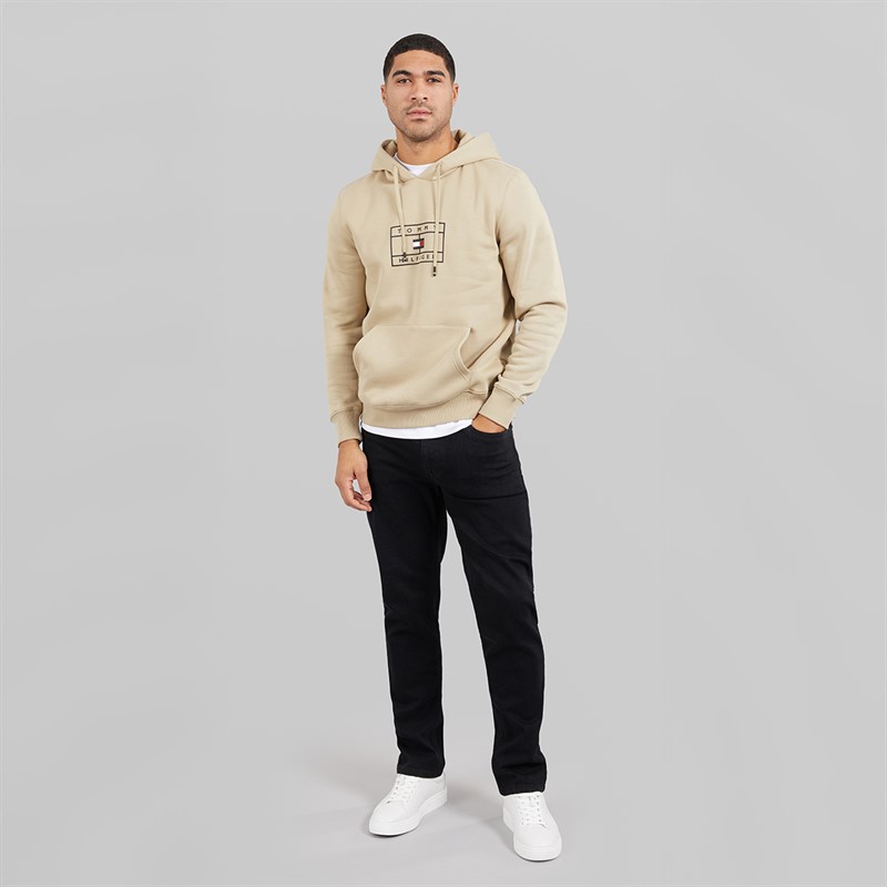 THREADBARE Mens Canterbury Straight Fit Jeans Black