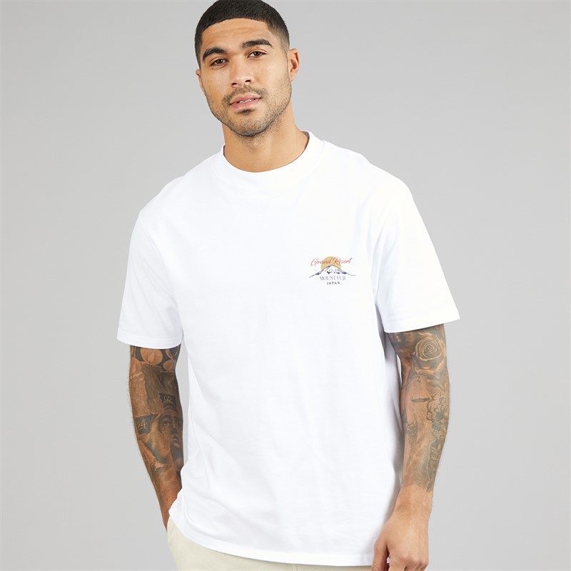 THREADBARE Mens Rock T-Shirt White
