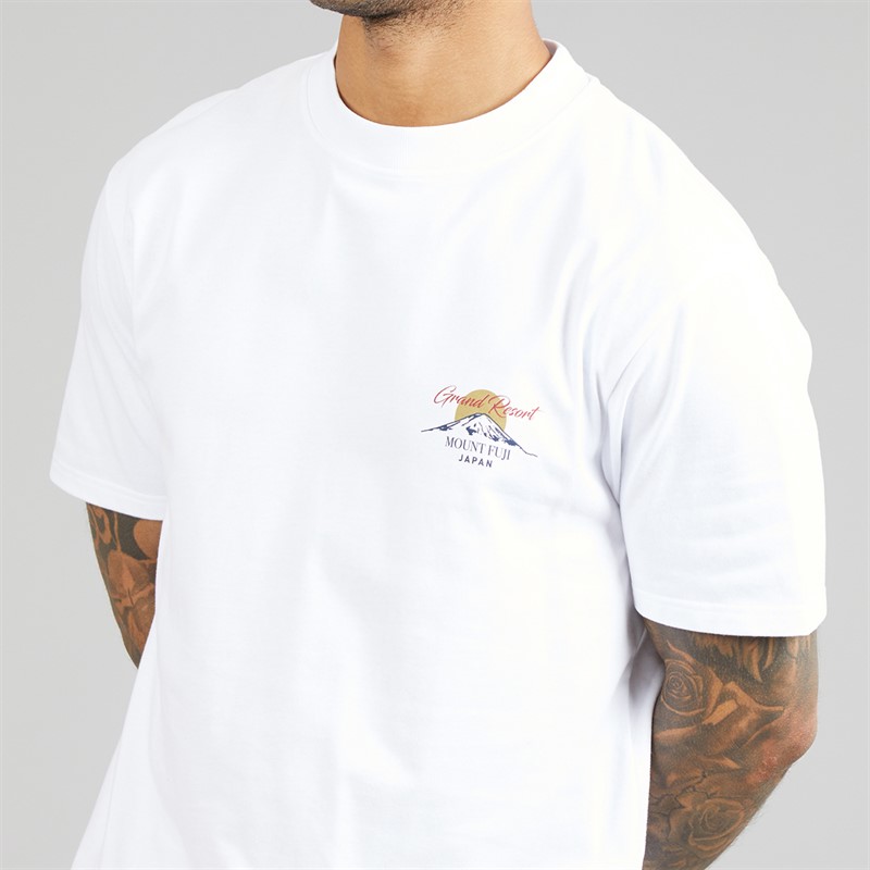 THREADBARE Mens Rock T-Shirt White