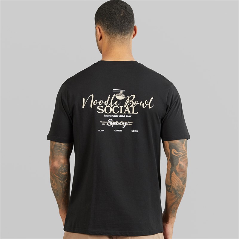 THREADBARE Mens Orr T-Shirt Black