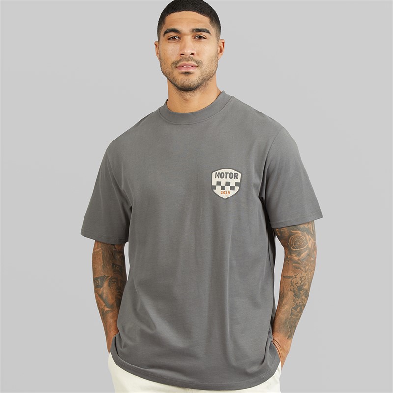 THREADBARE Mens Nol T-Shirt Slate