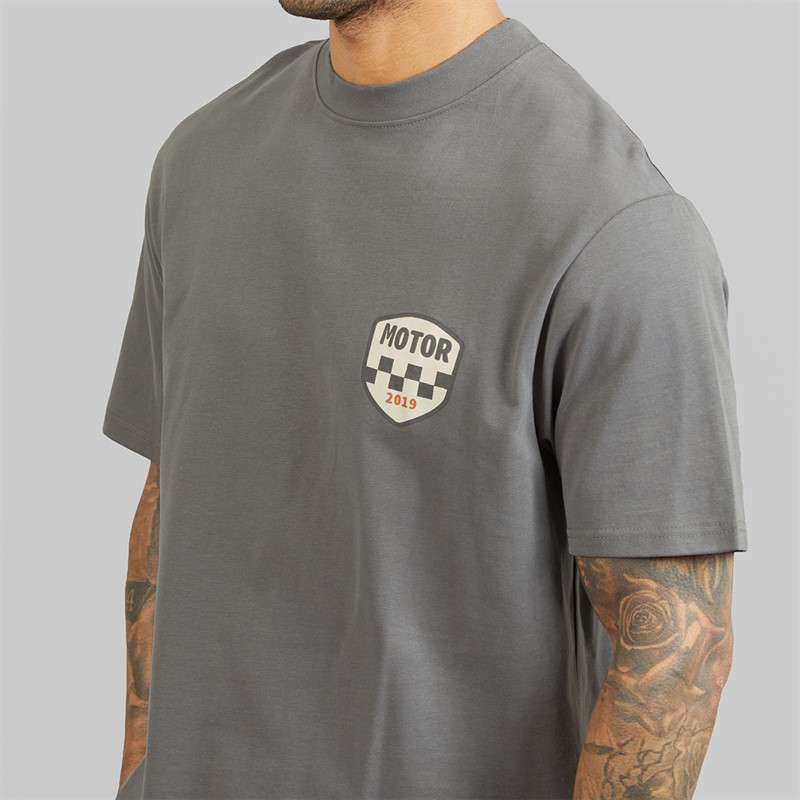 THREADBARE Mens Nol T-Shirt Slate