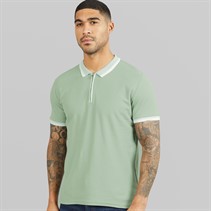 THREADBARE Mens Ember Polo Shirt Sage