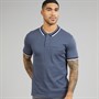 THREADBARE Mens Don Polo Shirt Blue