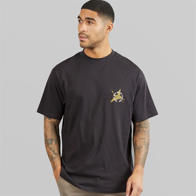 THREADBARE Mens Dag T-Shirt Charcoal