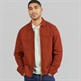 THREADBARE Mens Key Linen Shirt Jacket Rust