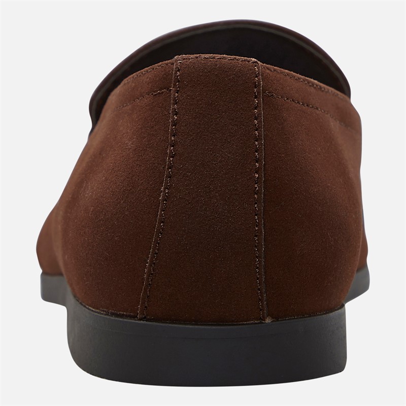 THREADBARE Mens Wedgewood Loafers Brown