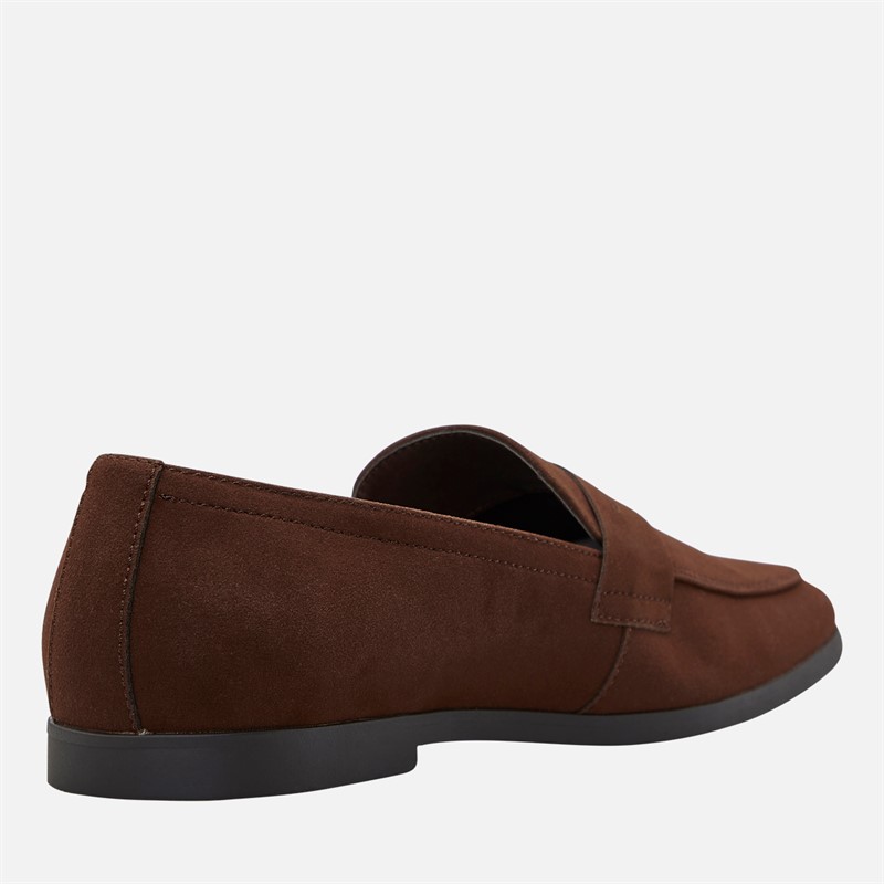 THREADBARE Mens Wedgewood Loafers Brown