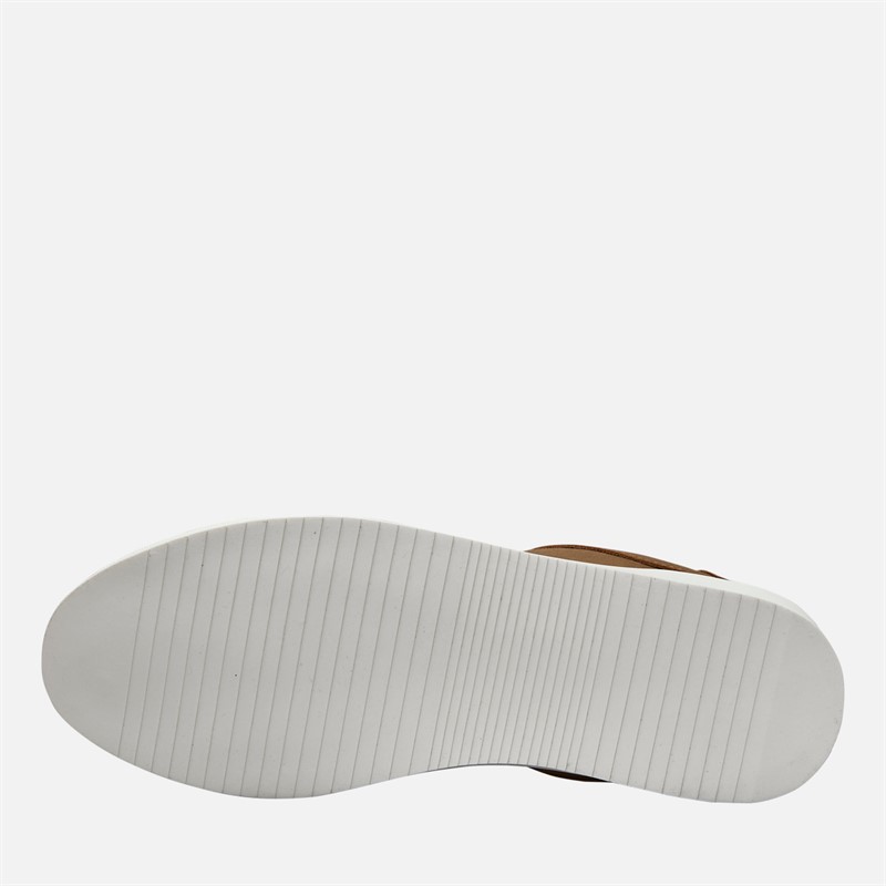 THREADBARE Mens Court Trainers Brown