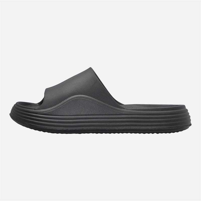 THREADBARE Mens Turnbridge Sliders Black