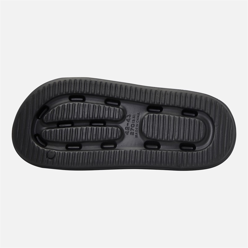 THREADBARE Mens Turnbridge Sliders Black