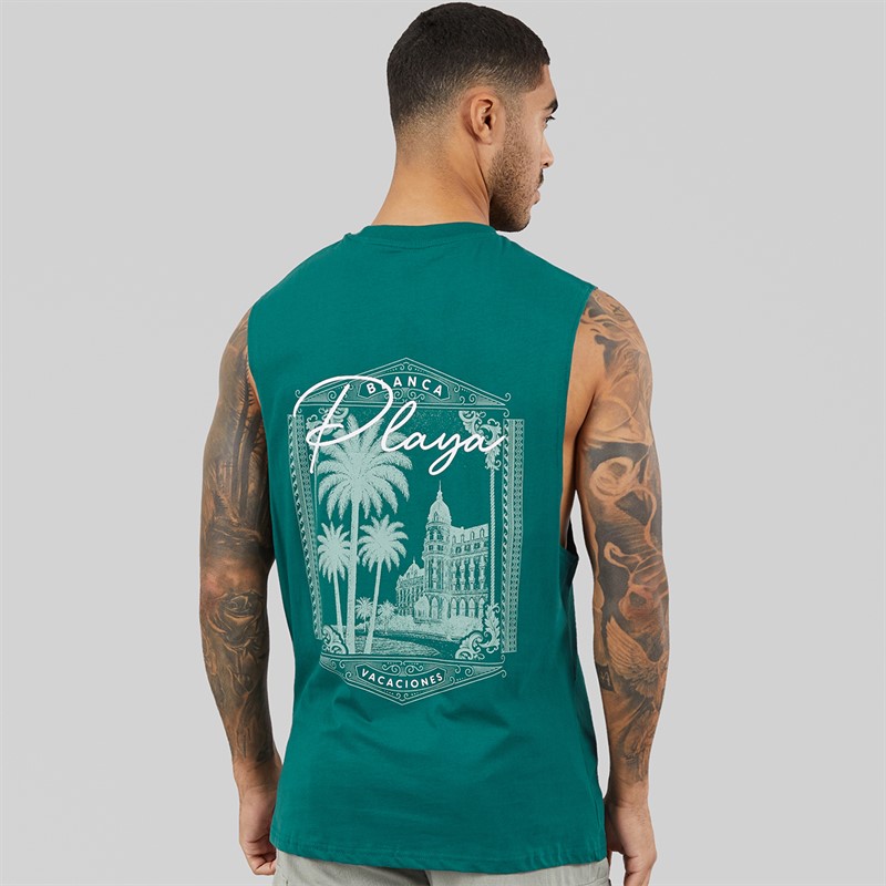 THREADBARE Mens Vacay Vest Mediteranea