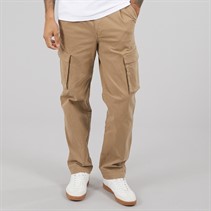 THREADBARE Mens Castil Cargo Trousers Dark Stone Dk Stone