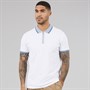 THREADBARE Mens Ember Polo Shirt White