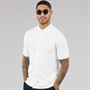 THREADBARE Mens Crown Knitted Shirt Ecru