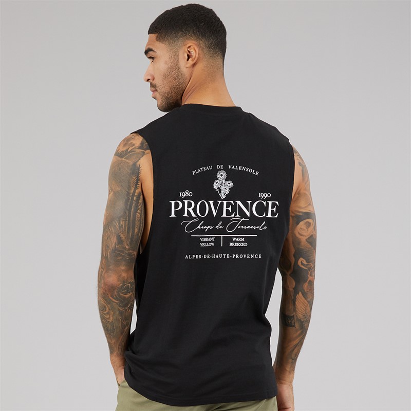 THREADBARE Mens Proven Vest Black