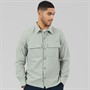 THREADBARE Mens Mini Long Sleeve Shacket Sage