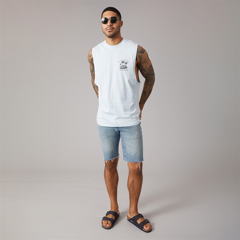 THREADBARE Mens Coast Vest Blue