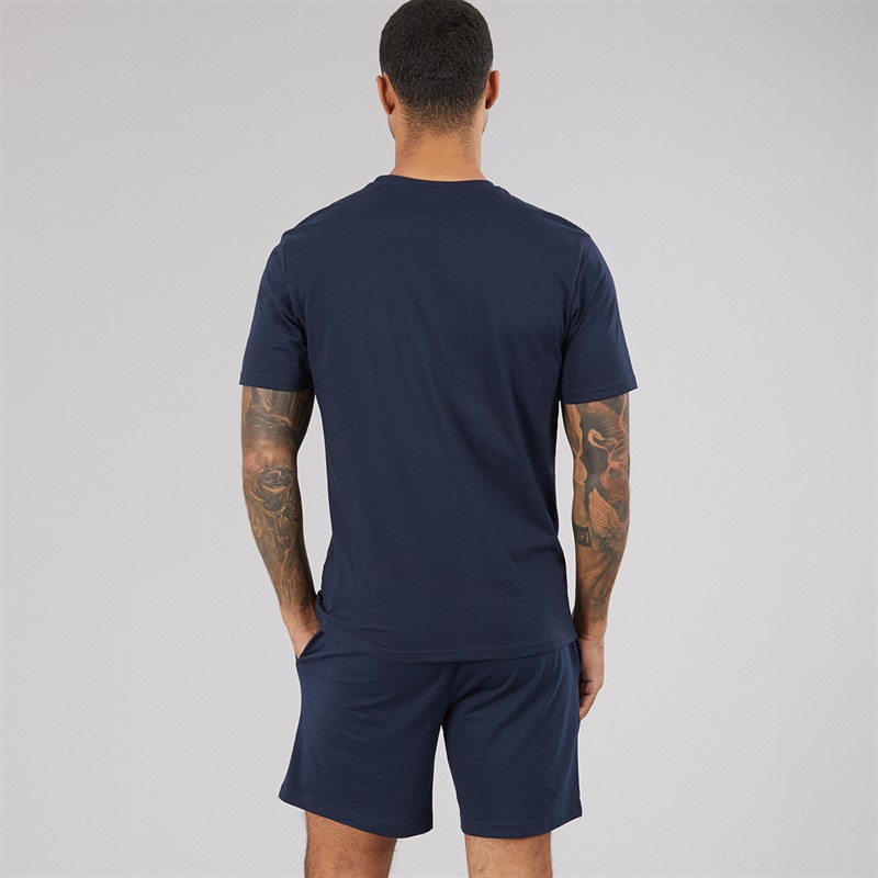 THREADBARE Mens Wells Pyjama Set Navy