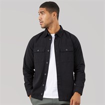 THREADBARE Mens Mini Shacket Black