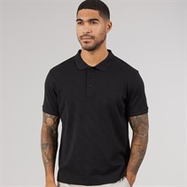 THREADBARE Mens Wigsto Polo Shirt Black