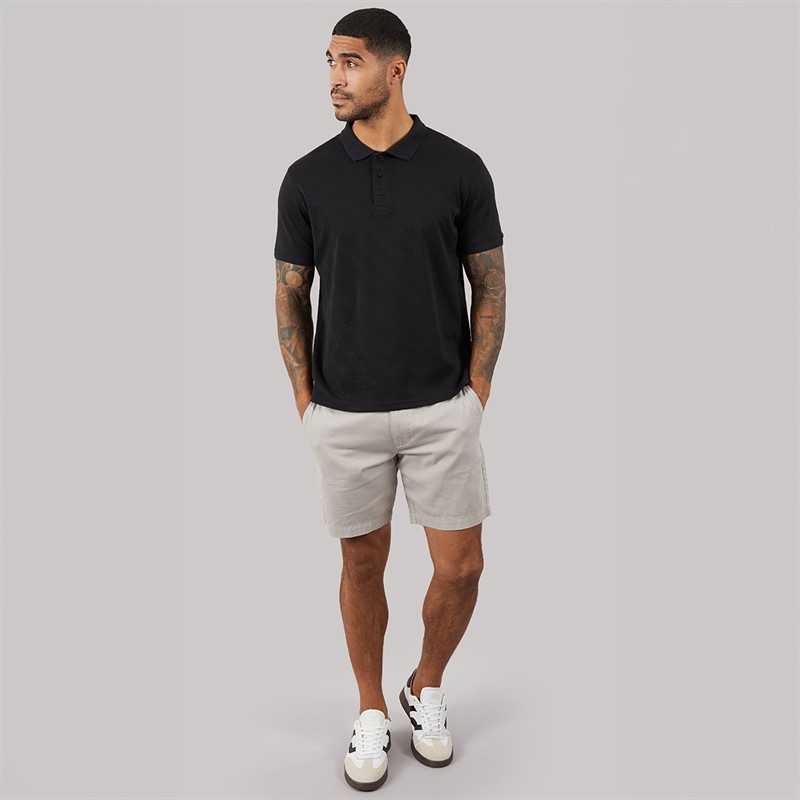 THREADBARE Mens Wigsto Polo Shirt Black